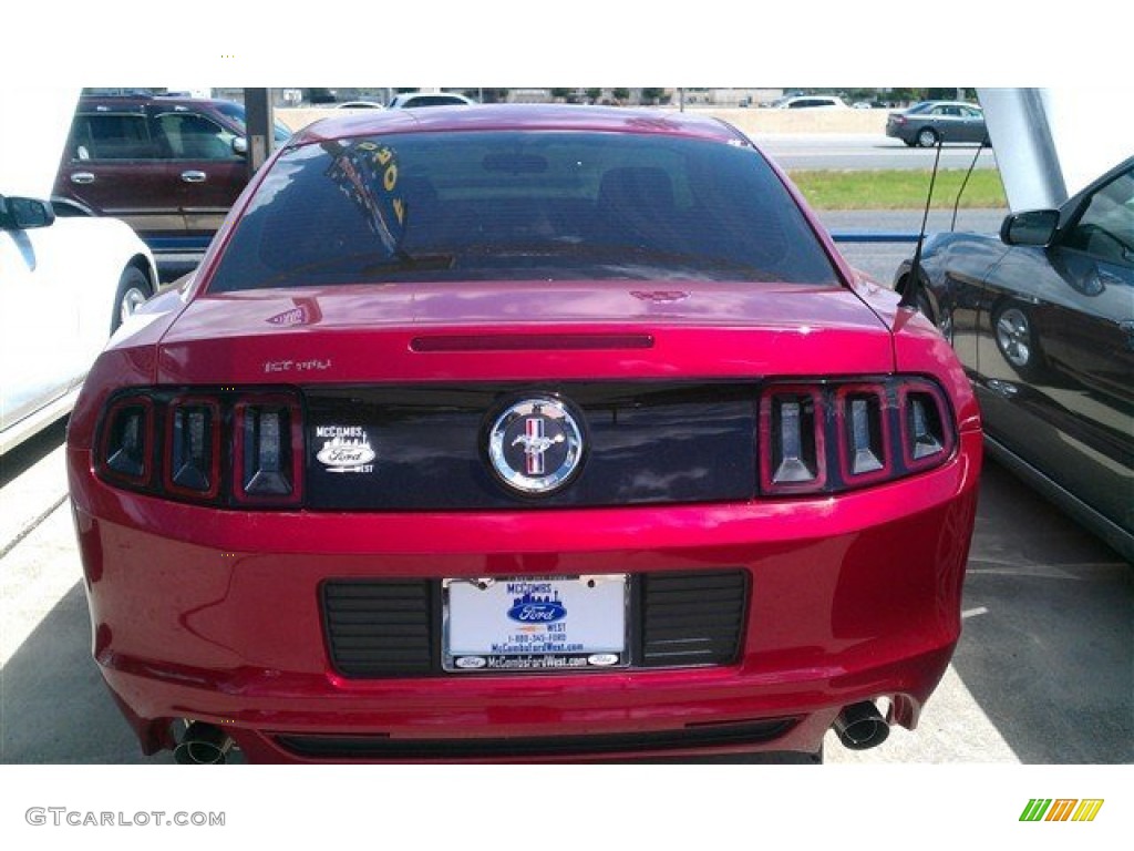2014 Mustang V6 Coupe - Ruby Red / Charcoal Black photo #4
