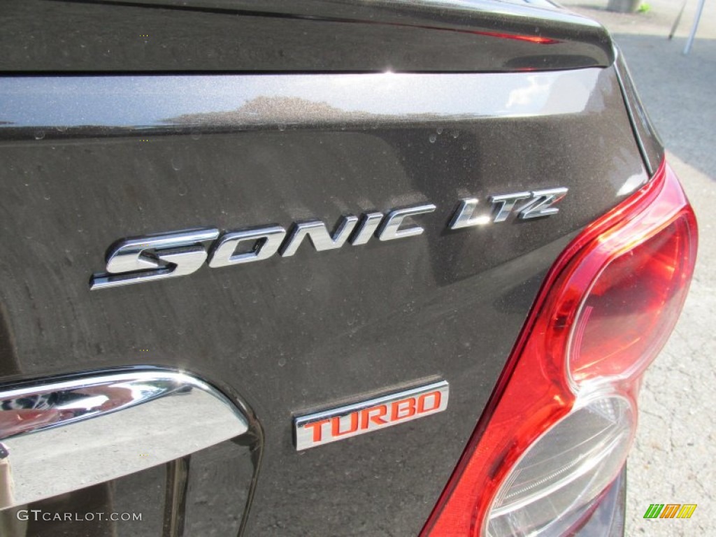 2015 Sonic LTZ Sedan - Mocha Bronze Metallic / Jet Black/Dark Titanium photo #6