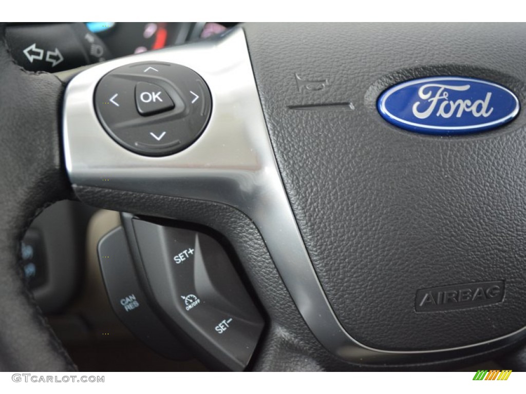 2014 Escape Titanium 1.6L EcoBoost - White Platinum / Medium Light Stone photo #24