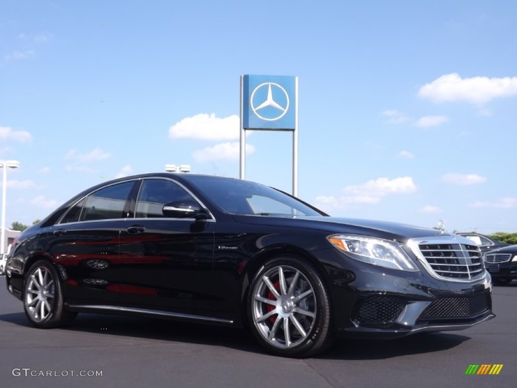 Obsidian Black Metallic 2015 Mercedes-Benz S 63 AMG 4Matic Sedan Exterior Photo #97003641