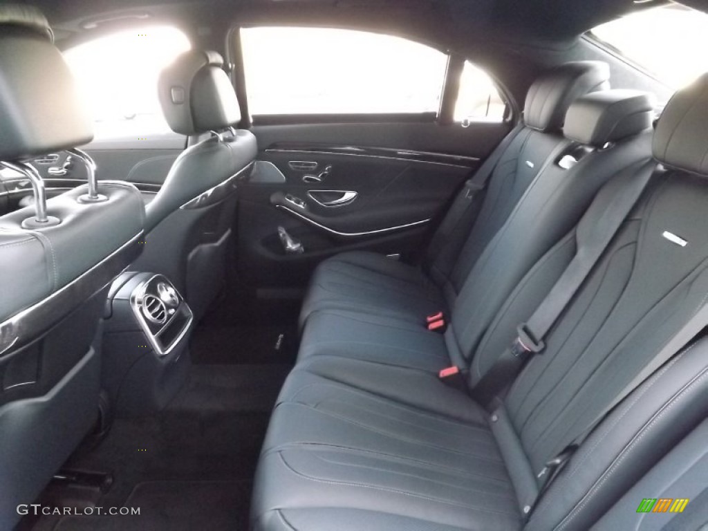 Black Interior 2015 Mercedes-Benz S 63 AMG 4Matic Sedan Photo #97003740