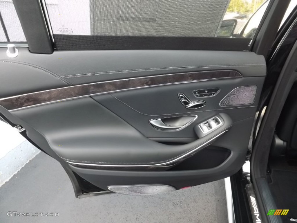 2015 Mercedes-Benz S 63 AMG 4Matic Sedan Black Door Panel Photo #97003764