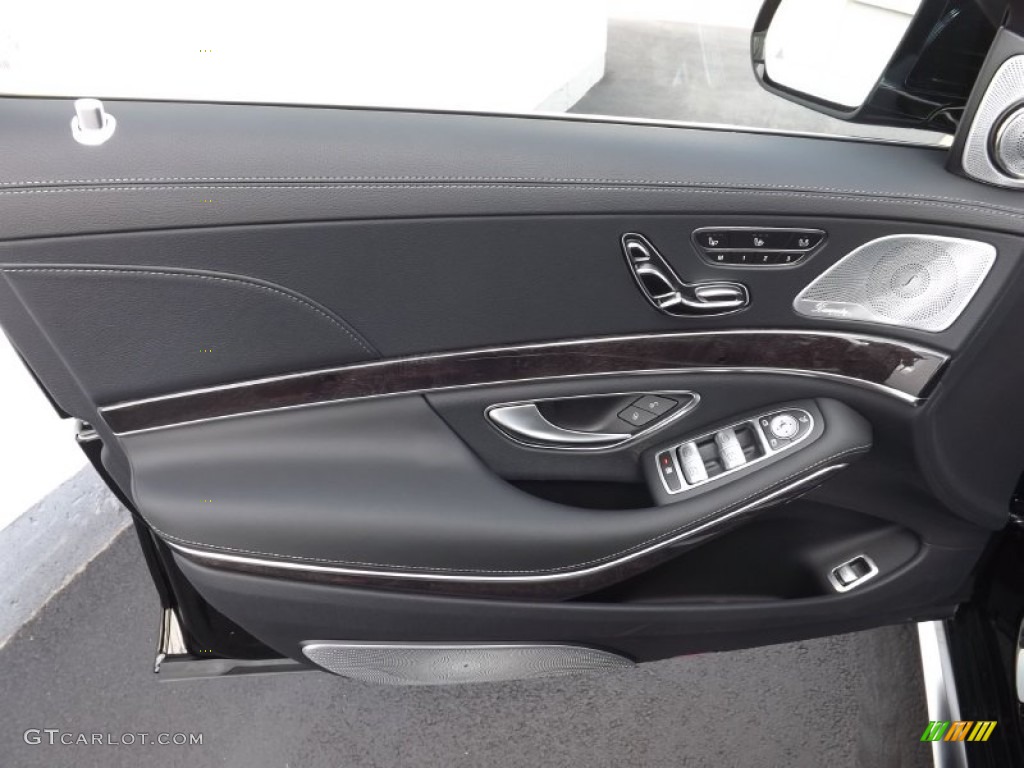 2015 Mercedes-Benz S 63 AMG 4Matic Sedan Black Door Panel Photo #97003866