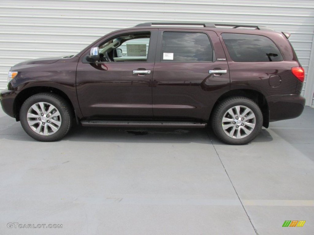 Sizzling Crimson Mica 2014 Toyota Sequoia Limited Exterior Photo #97003917