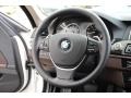 Mocha/Black 2014 BMW 5 Series 550i xDrive Sedan Steering Wheel