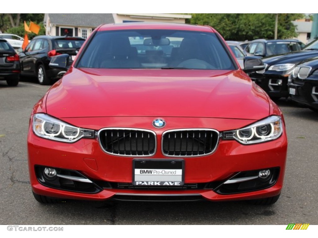 2014 3 Series 328i xDrive Sedan - Melbourne Red Metallic / Black photo #8