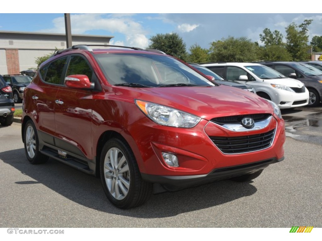 2012 Tucson Limited AWD - Garnet Red / Taupe photo #1