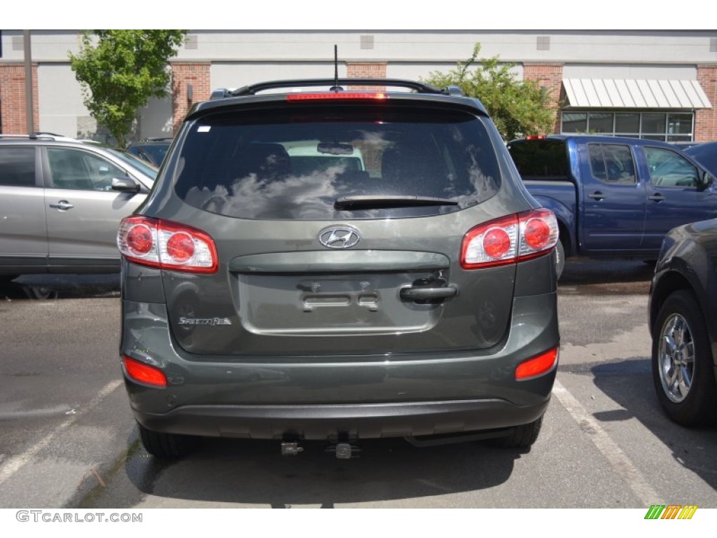 2012 Santa Fe SE V6 - Black Forest Green / Gray photo #4