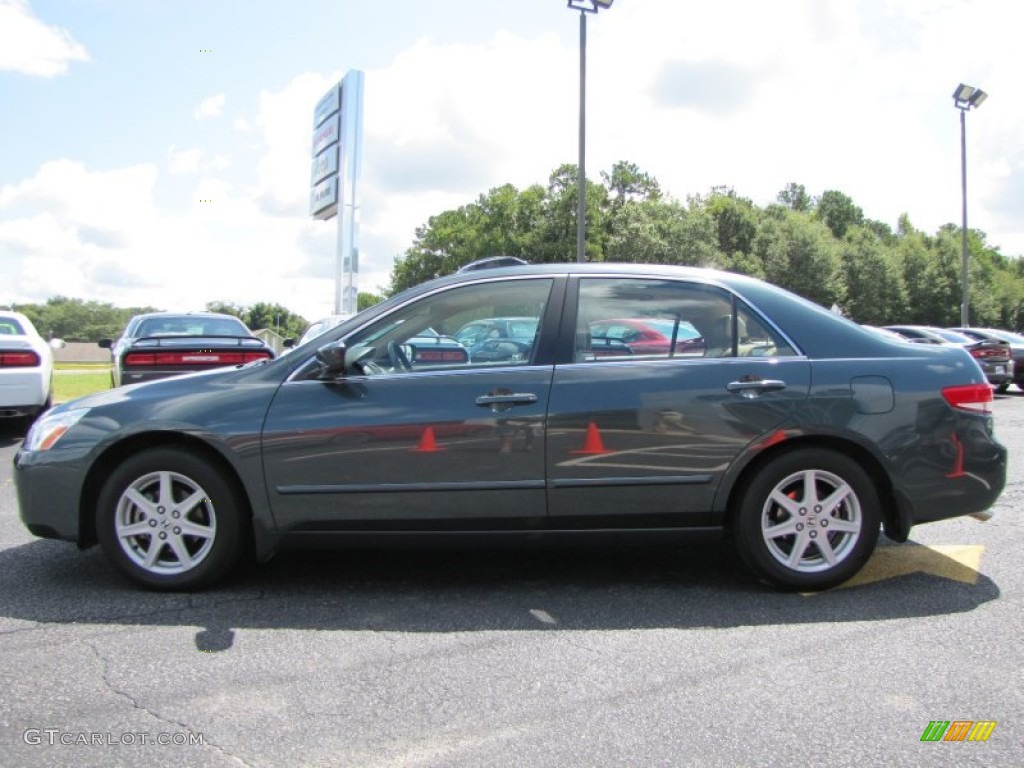 2004 Accord EX V6 Sedan - Deep Green Pearl / Ivory photo #4