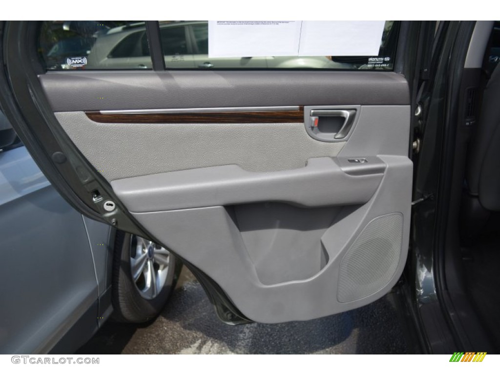 2012 Santa Fe SE V6 - Black Forest Green / Gray photo #10