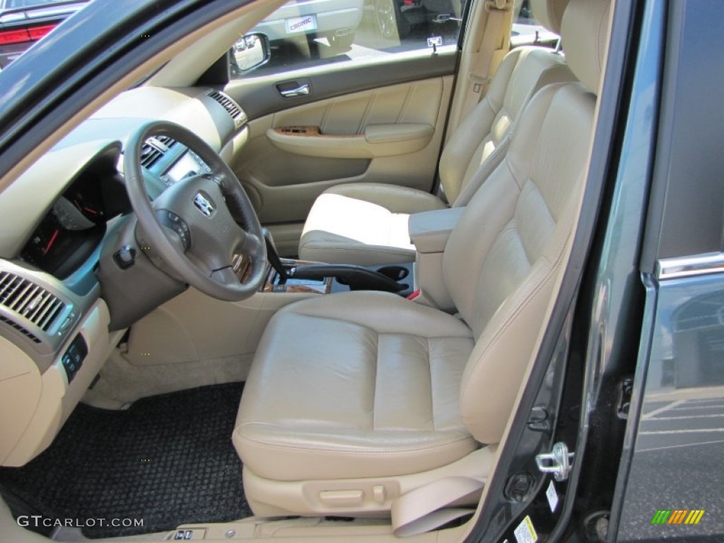 2004 Accord EX V6 Sedan - Deep Green Pearl / Ivory photo #9