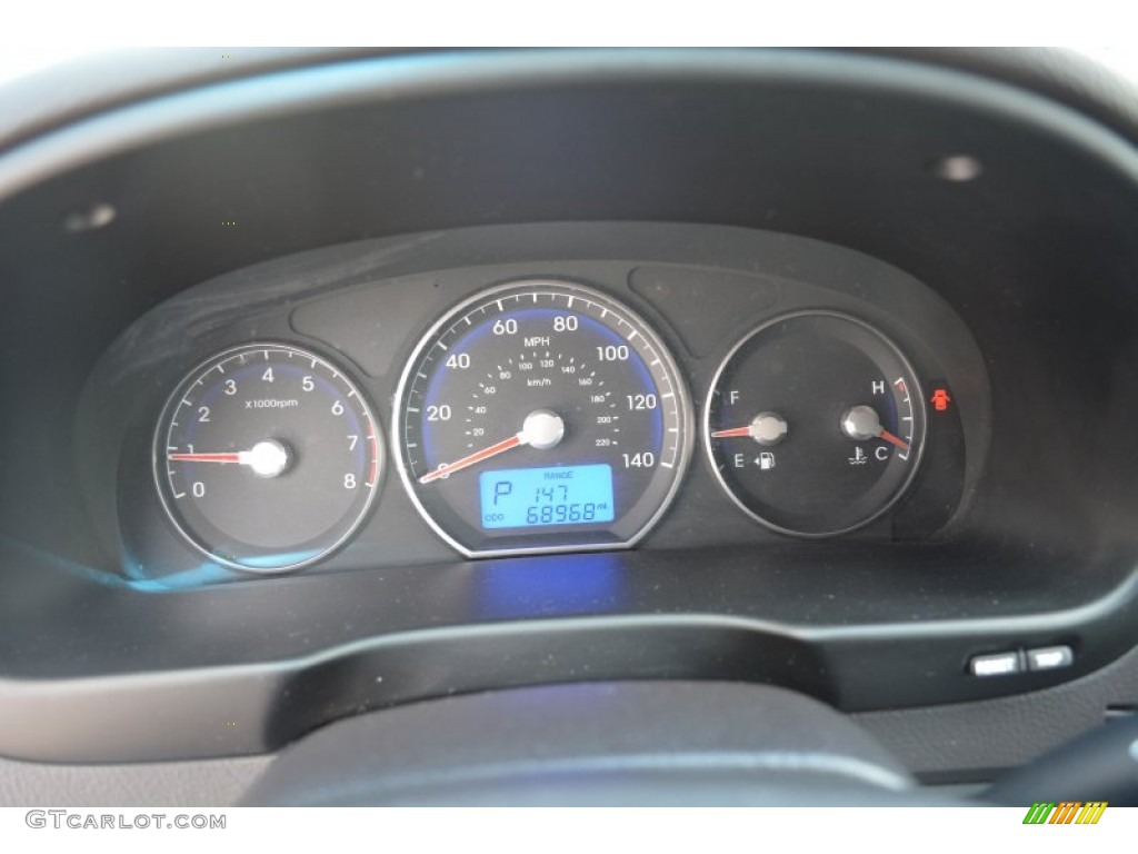 2012 Santa Fe SE V6 - Black Forest Green / Gray photo #15