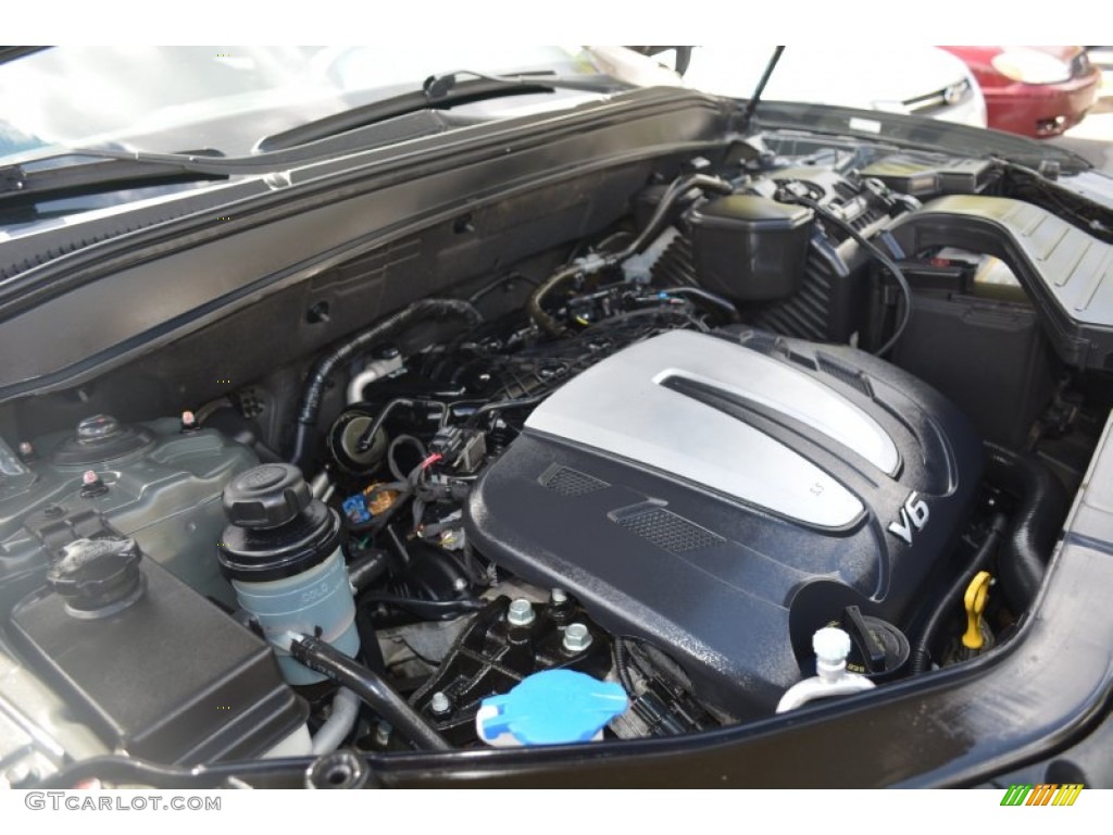 2012 Santa Fe SE V6 - Black Forest Green / Gray photo #18