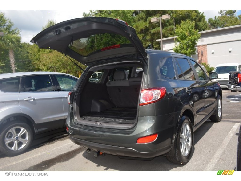 2012 Santa Fe SE V6 - Black Forest Green / Gray photo #20