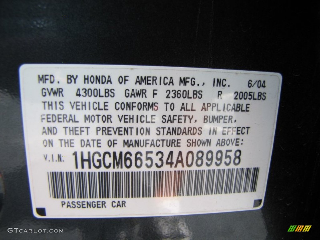 2004 Accord EX V6 Sedan - Deep Green Pearl / Ivory photo #23