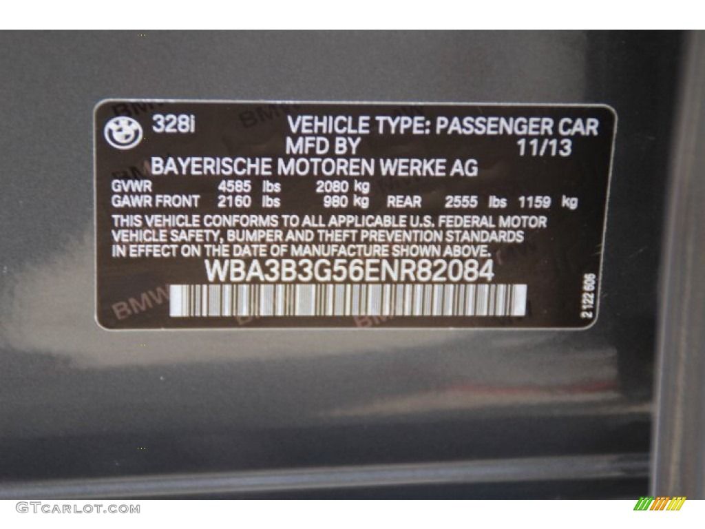 2014 3 Series 328i xDrive Sedan - Mineral Grey Metallic / Venetian Beige photo #35