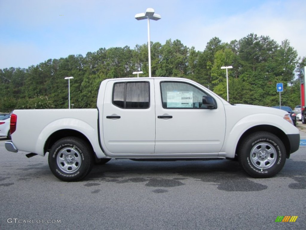 Glacier White 2015 Nissan Frontier S Crew Cab Exterior Photo #97013317