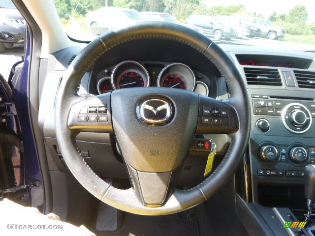 2012 CX-9 Touring AWD - Stormy Blue Mica / Black photo #20