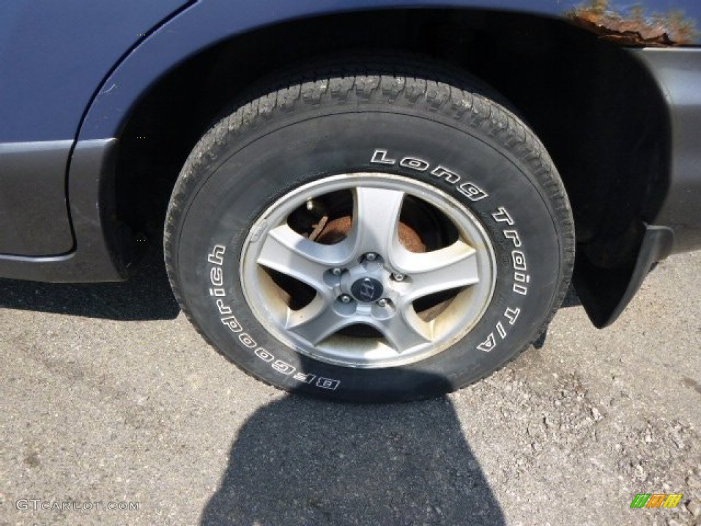 2003 Santa Fe GLS 4WD - Crystal Blue / Gray photo #7