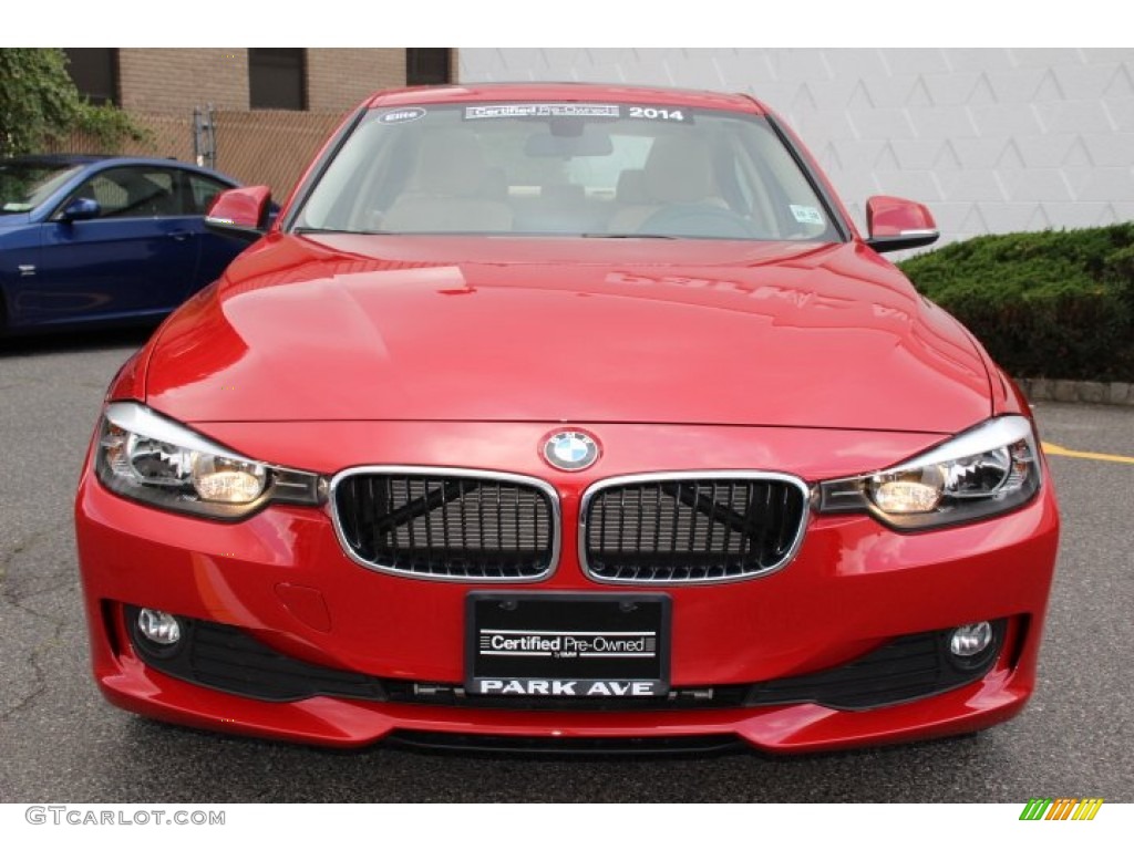 2014 3 Series 320i xDrive Sedan - Melbourne Red Metallic / Venetian Beige photo #7