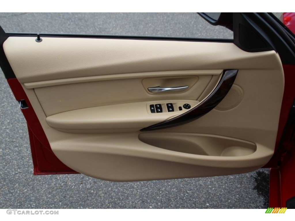 2014 3 Series 320i xDrive Sedan - Melbourne Red Metallic / Venetian Beige photo #8