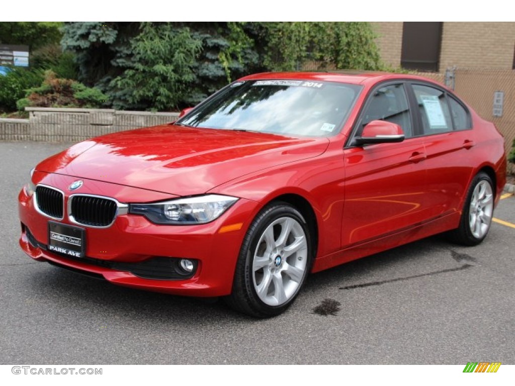 2014 3 Series 320i xDrive Sedan - Melbourne Red Metallic / Black photo #6