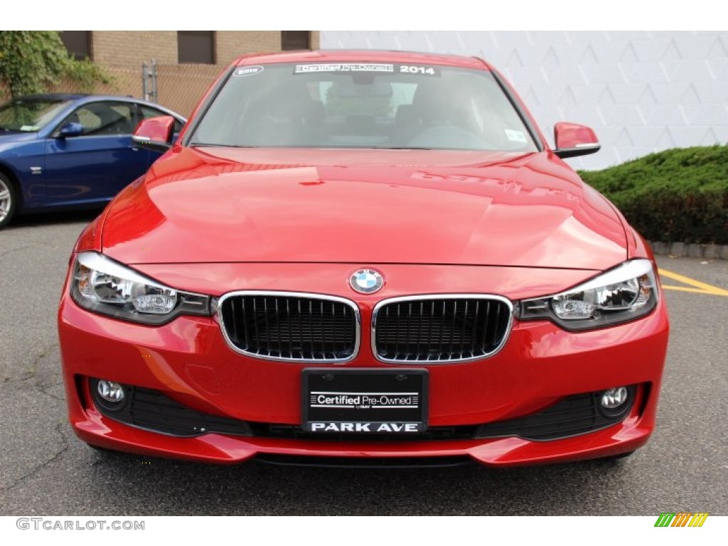 2014 3 Series 320i xDrive Sedan - Melbourne Red Metallic / Black photo #7