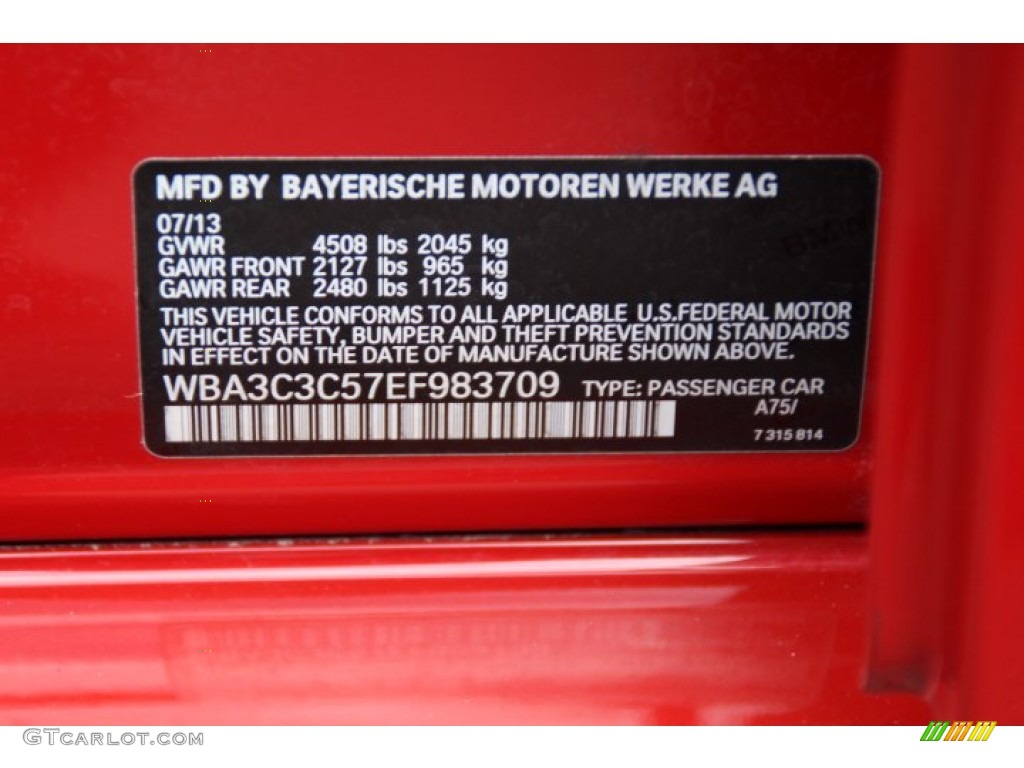 2014 3 Series 320i xDrive Sedan - Melbourne Red Metallic / Black photo #34