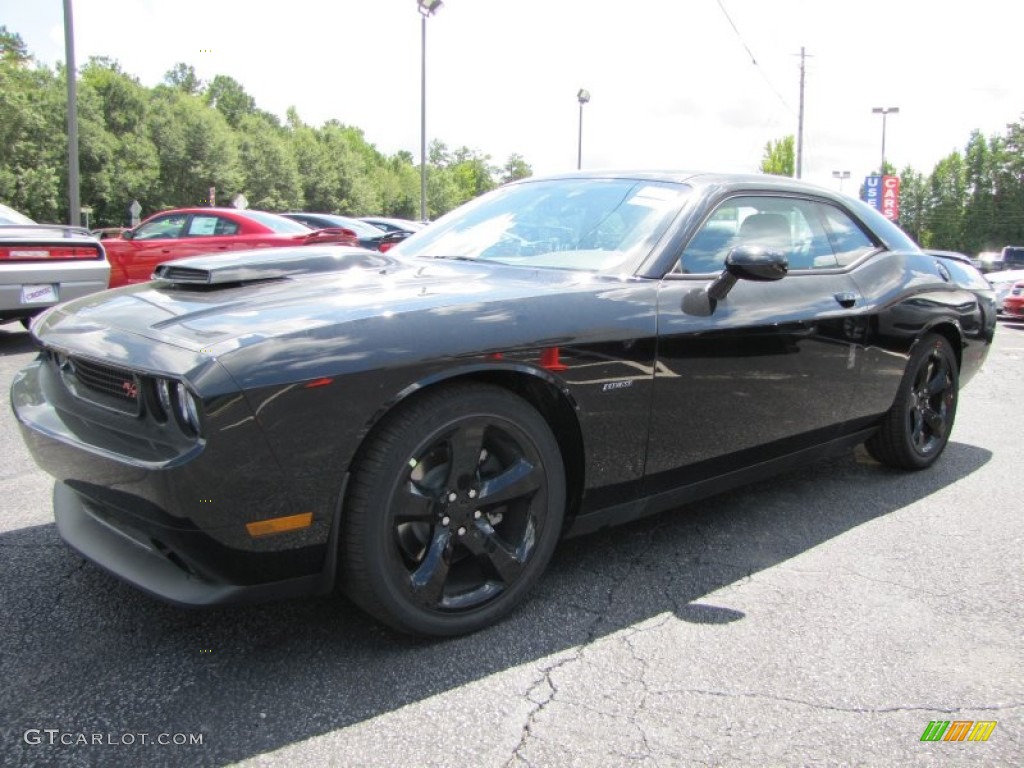 2014 Challenger R/T Blacktop - Black / Dark Slate Gray photo #3