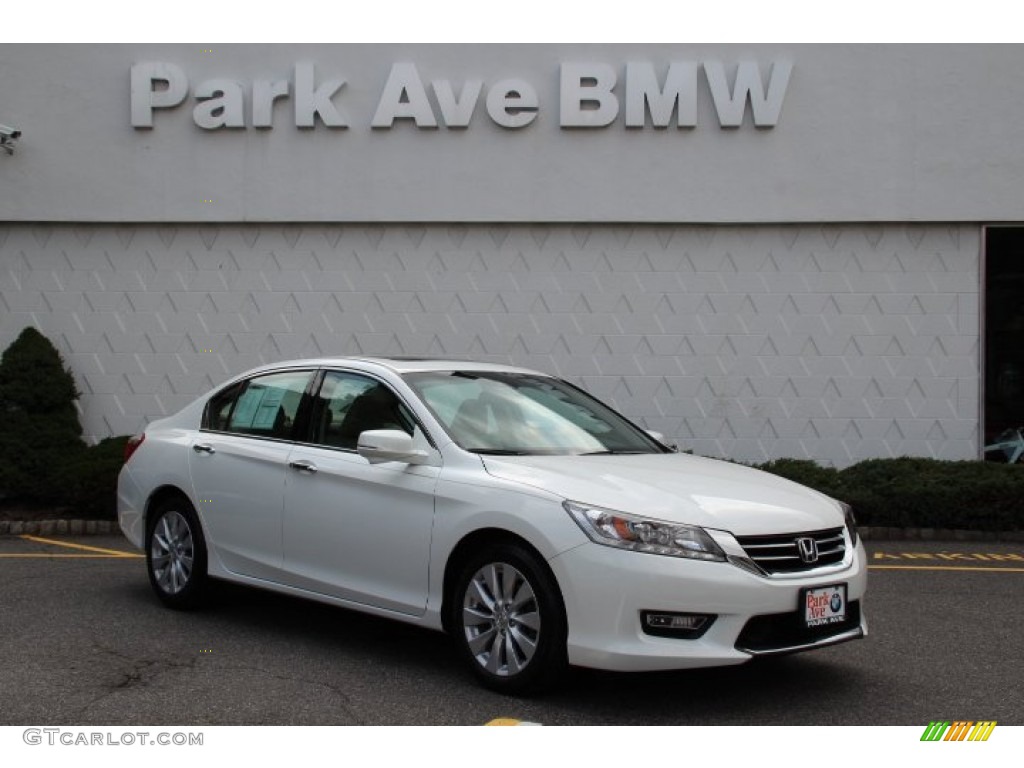2013 Accord Touring Sedan - White Orchid Pearl / Ivory photo #1