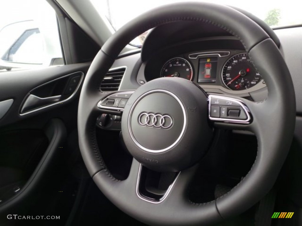 2015 Audi Q3 2.0 TFSI Premium Plus quattro Black Steering Wheel Photo #97018872