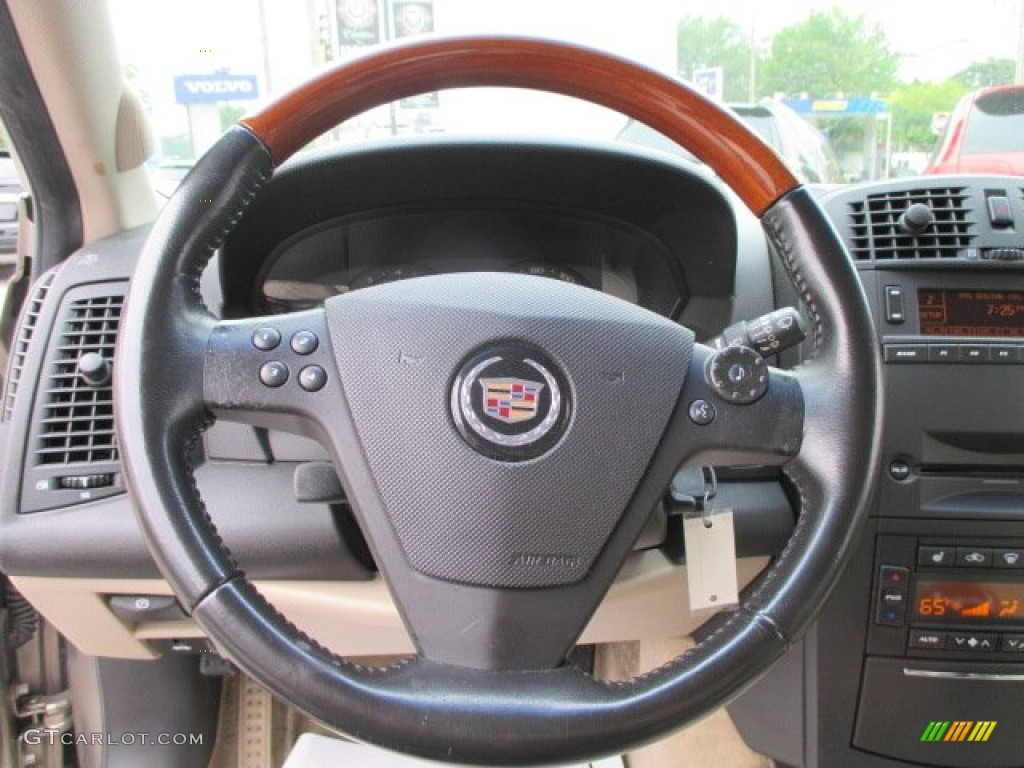 2004 Cadillac CTS Sedan Light Neutral Steering Wheel Photo #97019881