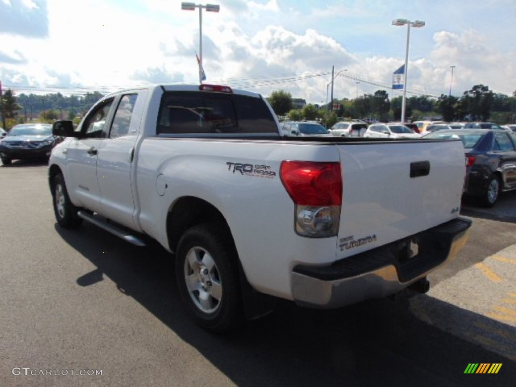 2008 Tundra SR5 TRD Double Cab 4x4 - Super White / Graphite Gray photo #8