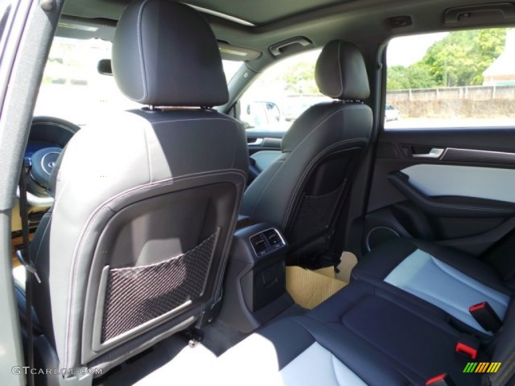 Black/Lunar Silver Interior 2015 Audi SQ5 Premium Plus 3.0 TFSI quattro Photo #97020513