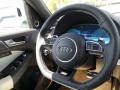 2015 Audi SQ5 Black/Lunar Silver Interior Steering Wheel Photo
