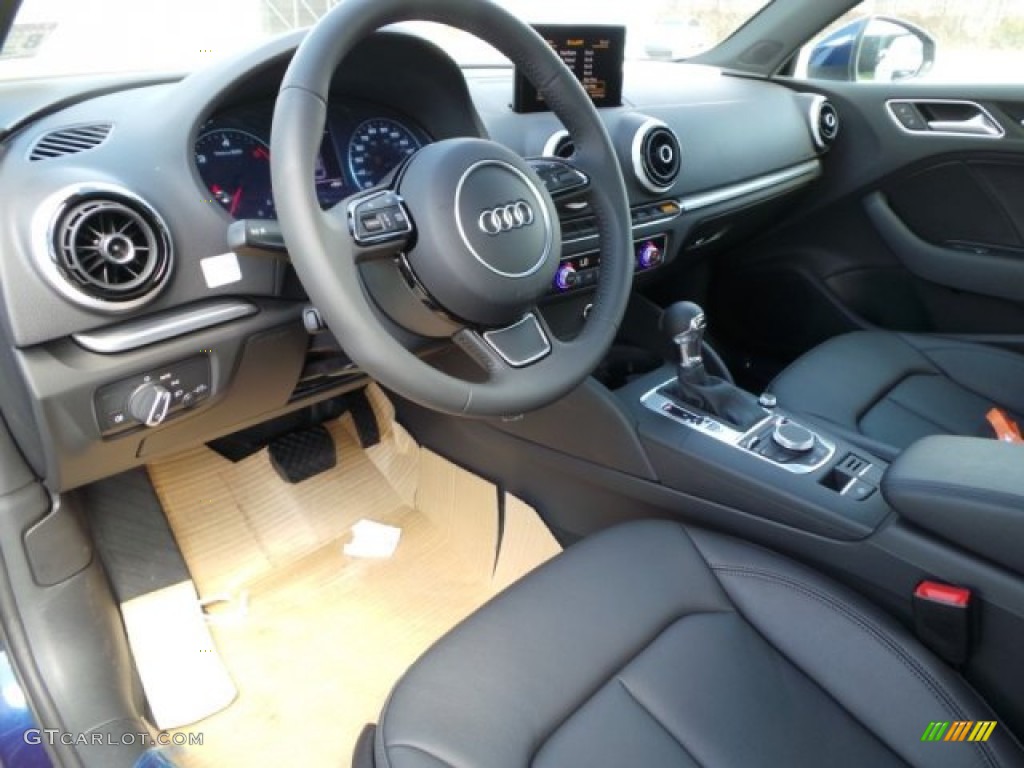 Black Interior 2015 Audi A3 2.0 TDI Premium Photo #97021011