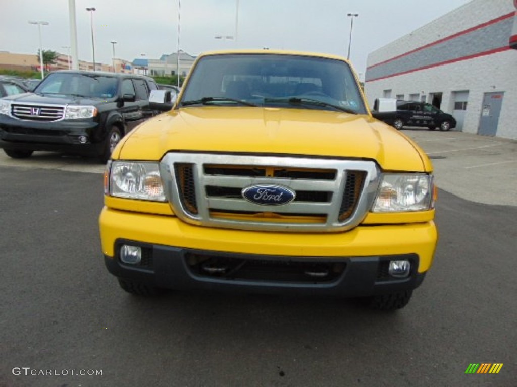 2006 Ranger XLT SuperCab 4x4 - Screaming Yellow / Medium Dark Flint photo #3