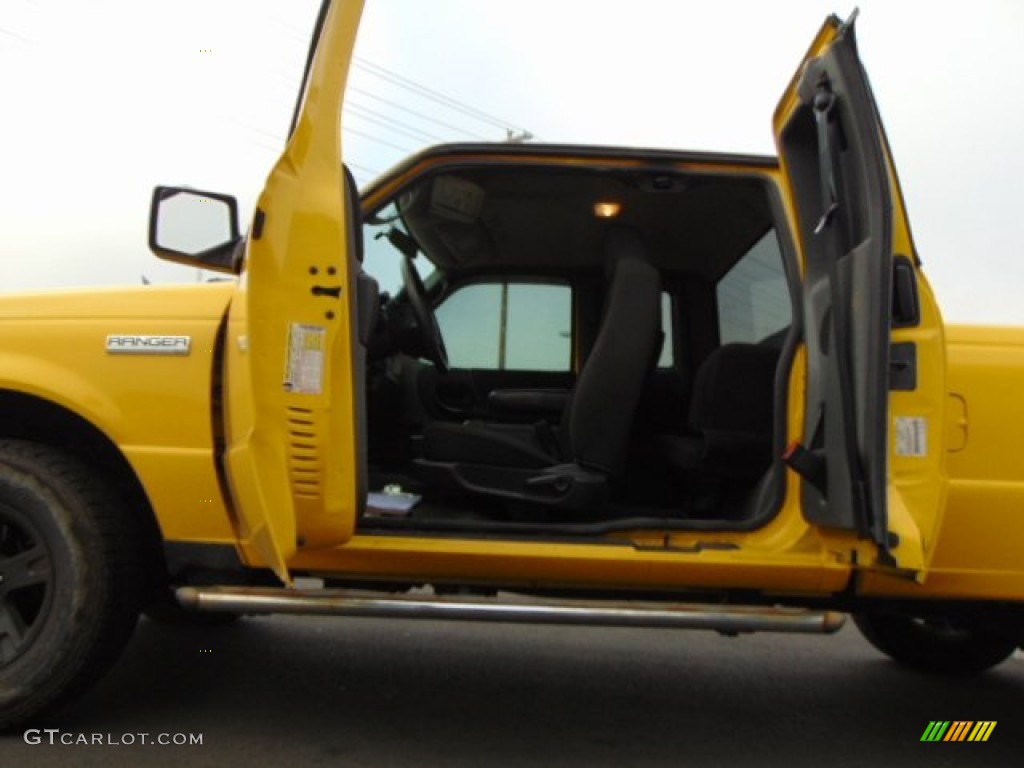 2006 Ranger XLT SuperCab 4x4 - Screaming Yellow / Medium Dark Flint photo #10