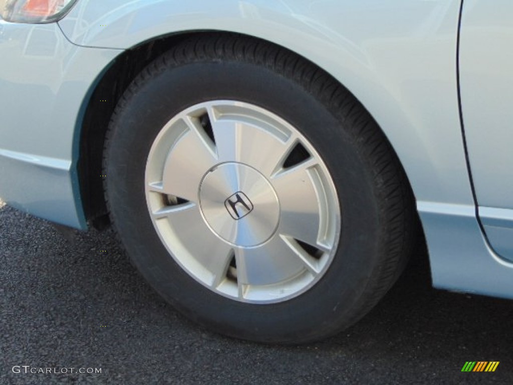 2007 Civic Hybrid Sedan - Opal Silver Blue Metallic / Ivory photo #6