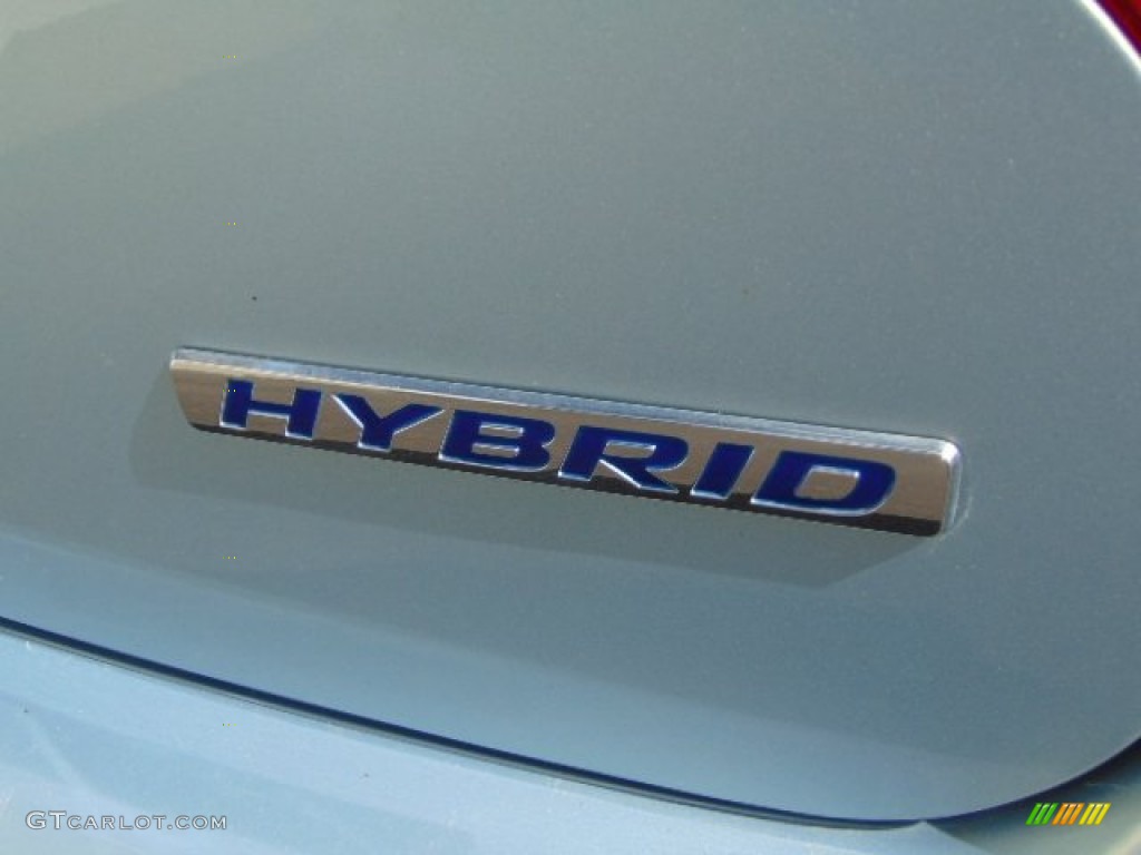 2007 Civic Hybrid Sedan - Opal Silver Blue Metallic / Ivory photo #10