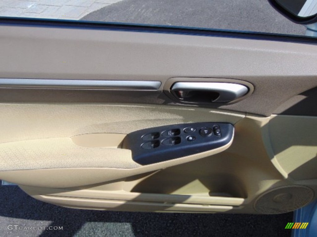 2007 Civic Hybrid Sedan - Opal Silver Blue Metallic / Ivory photo #13