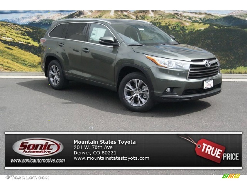 2015 Highlander XLE AWD - Alumina Jade Metallic / Ash photo #1