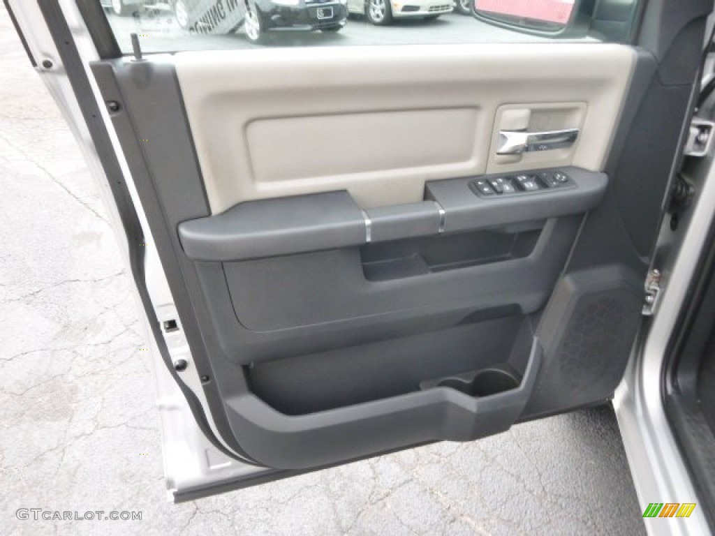 2012 Ram 1500 SLT Quad Cab 4x4 - Bright Silver Metallic / Dark Slate Gray/Medium Graystone photo #11