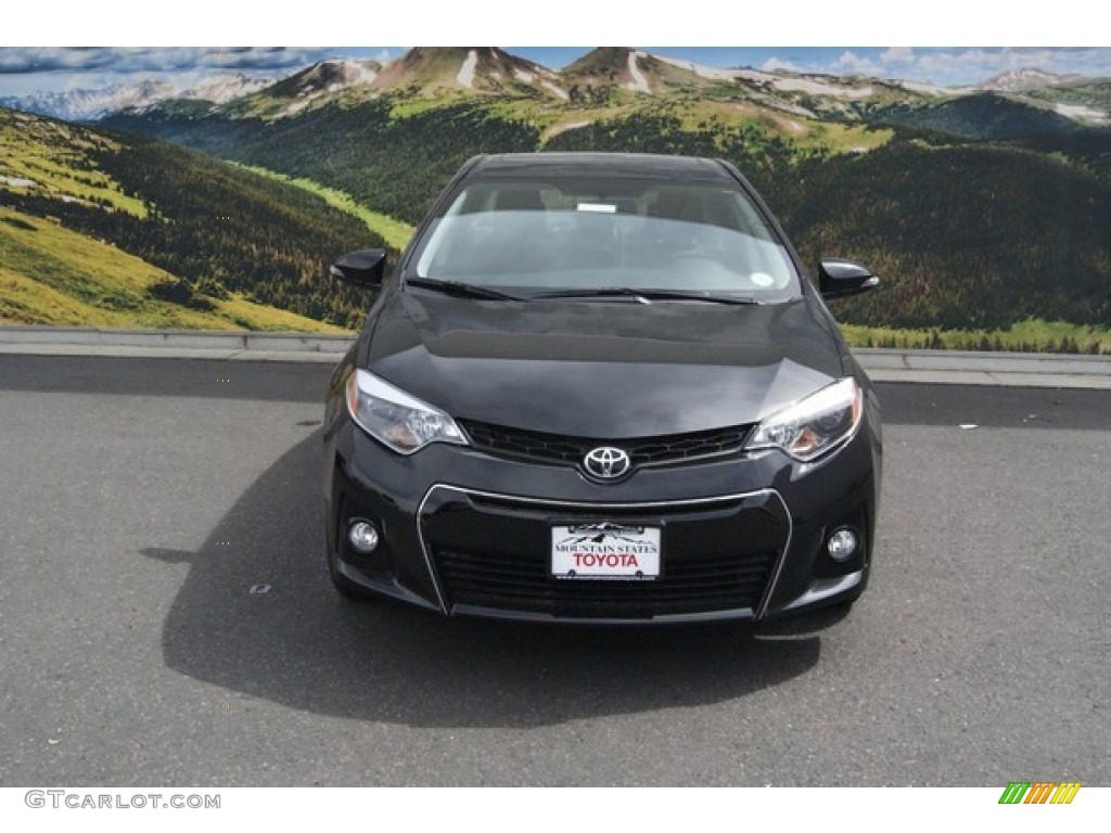 2015 Corolla S Plus - Black Sand Pearl / S Black photo #2