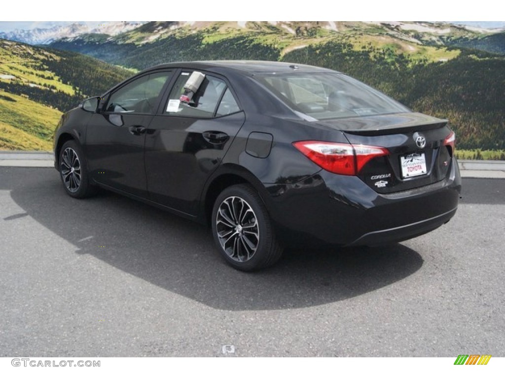 2015 Corolla S Plus - Black Sand Pearl / S Black photo #3