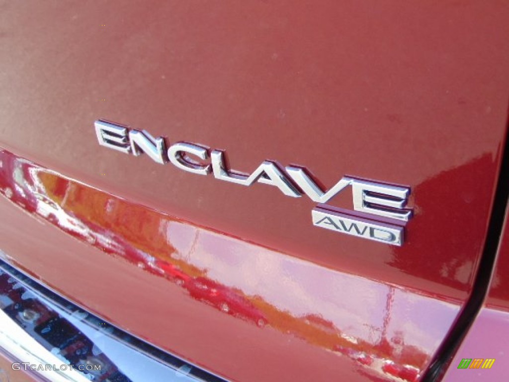 2015 Enclave Leather AWD - Crimson Red Tintcoat / Ebony/Ebony photo #8