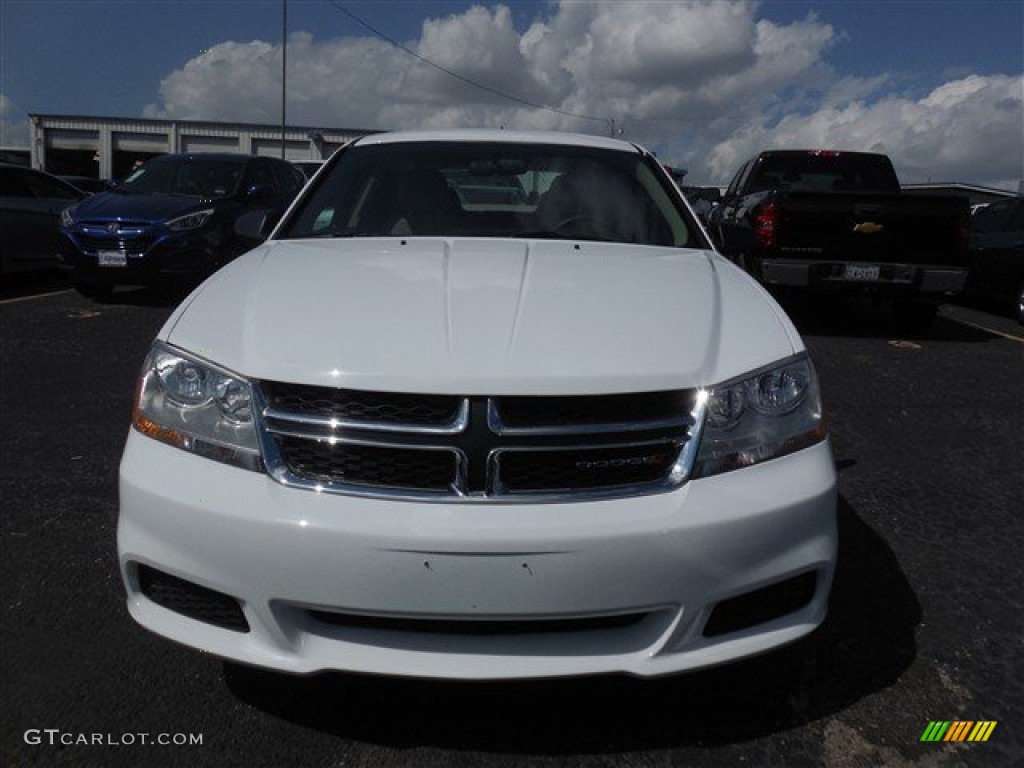 2014 Avenger SE - Bright White / Black/Light Frost Beige photo #2