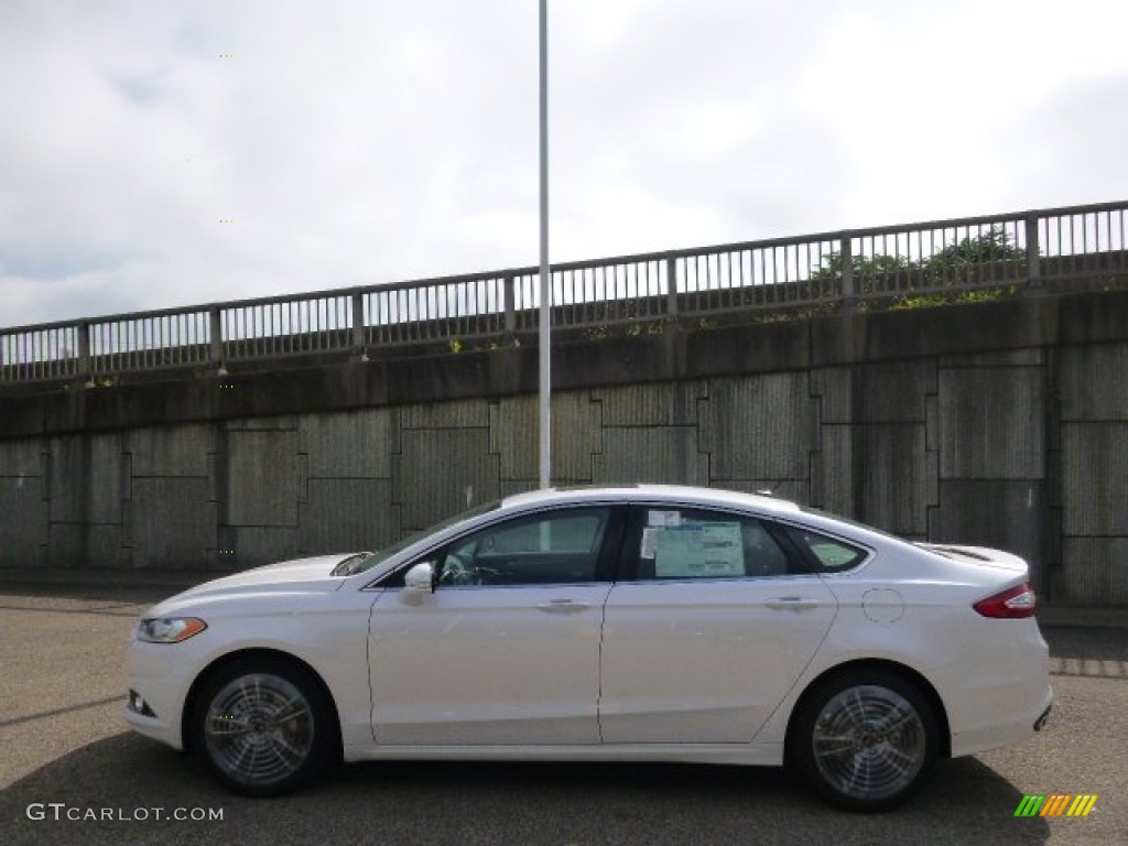 2015 Fusion Titanium - White Platinum Metallic / Charcoal Black photo #5