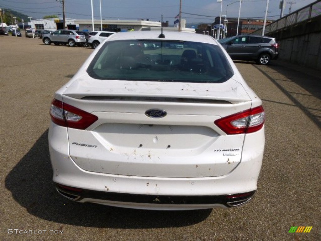 2015 Fusion Titanium - White Platinum Metallic / Charcoal Black photo #7