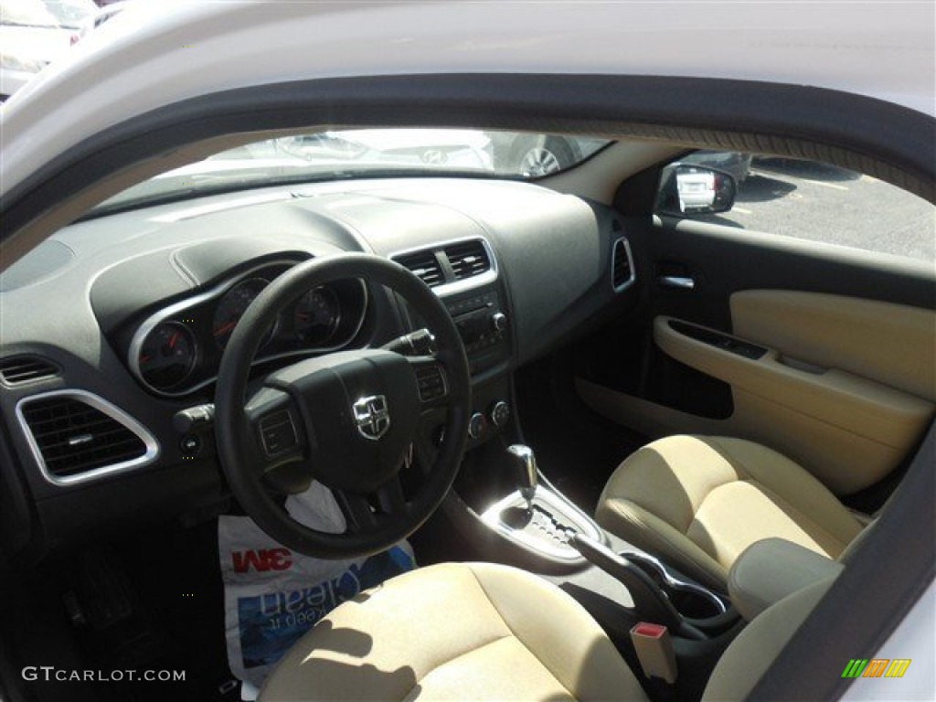 2014 Avenger SE - Bright White / Black/Light Frost Beige photo #12